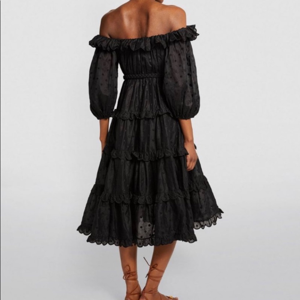 NWOT ZIMMERMANN Mae Dot Midi Dress Size 8 (fits more like a 6)